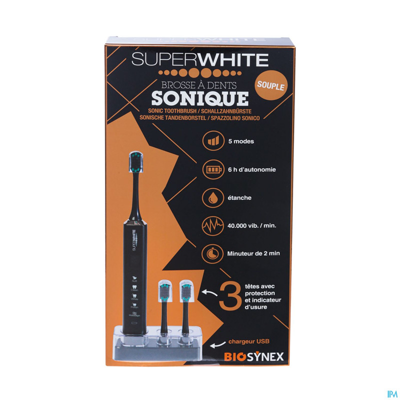 Superwhite brosse dents sonique black