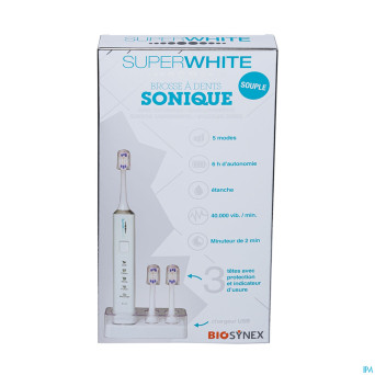 Superwhite brosse dents sonique white