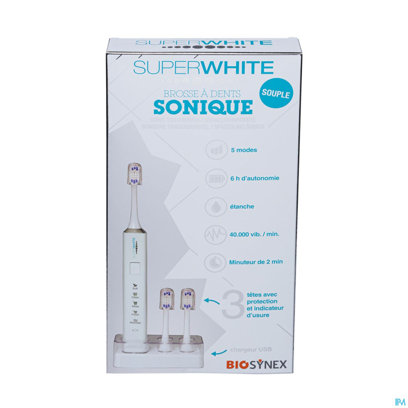 Superwhite brosse dents sonique white