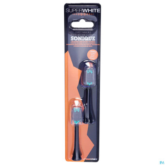 Superwhite recharge brosse dents sonique black