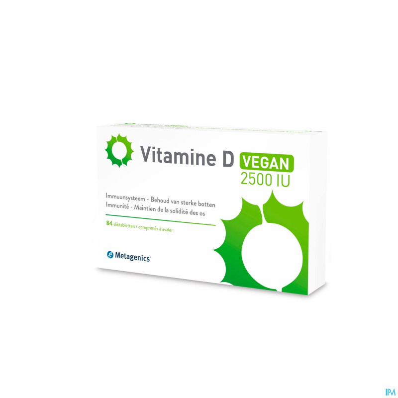 Vitamine d 2500iu vegan metagenics    comp 84