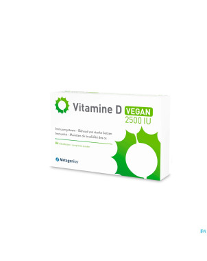 Vitamine d 2500iu vegan metagenics    comp 84