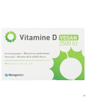 Vitamine d 2500iu vegan metagenics    comp 84