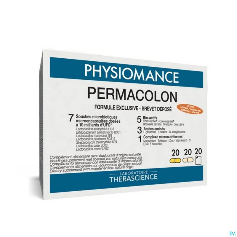 Permacolon sach 20+caps 20+20 physiomance  phy138b