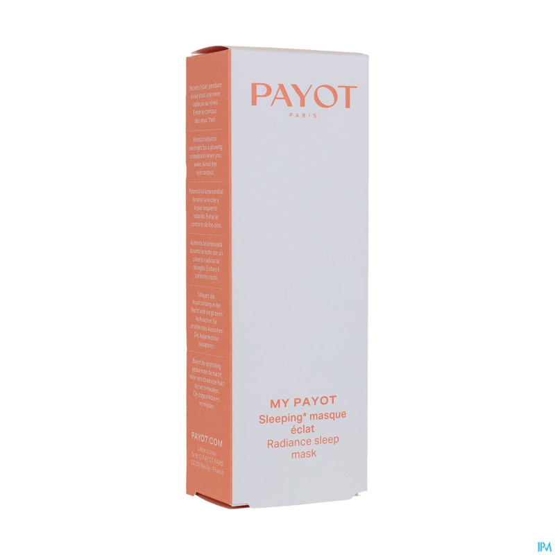 Payot masque sleep & glow tube 50ml