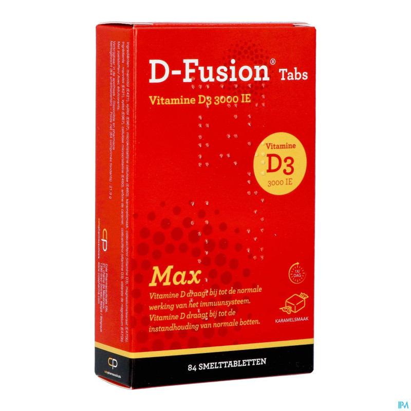 D-fusion tabs 3000ui  comp fondant 84