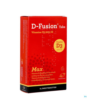 D-fusion tabs 3000ui  comp fondant 84