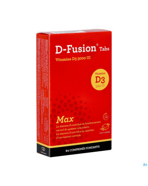 D-fusion tabs 3000ui  comp fondant 84