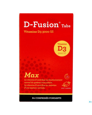 D-fusion tabs 3000ui  comp fondant 84