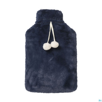 Sanodiane bouillotte fourrure bleue 1,8l