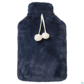Sanodiane bouillotte fourrure bleue 1,8l