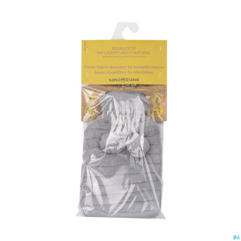 Sanodiane bouillotte caoutchouc fourrure grise 1l