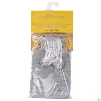 Sanodiane bouillotte caoutchouc fourrure grise 1l