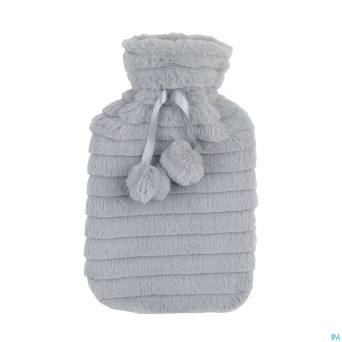 Sanodiane bouillotte caoutchouc fourrure grise 1l