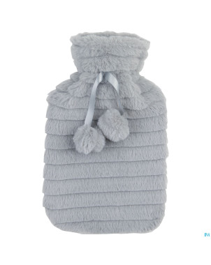 Sanodiane bouillotte caoutchouc fourrure grise 1l