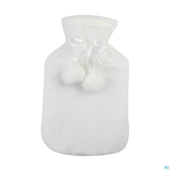 Sanodiane bouillotte caoutchouc fourrure blanche1l