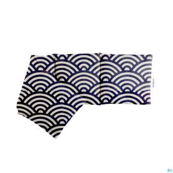 Sanodiane bouillotte tour cou gr lin graphism.bleu