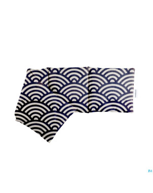 Sanodiane bouillotte tour cou gr lin graphism.bleu