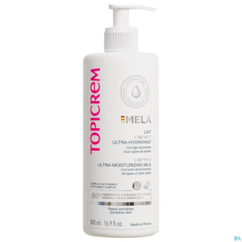 Topicrem mela lait unifiant ultra-hydra    500ml