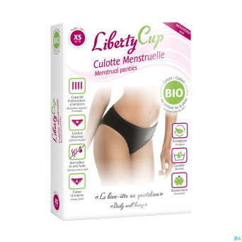 Libertycup culotte menstruelle noir xs 34-36