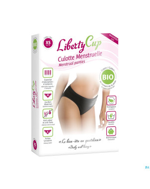 Libertycup culotte menstruelle noir xs 34-36