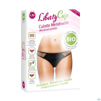 Libertycup culotte menstr.plumet.noir l/xl 40-42