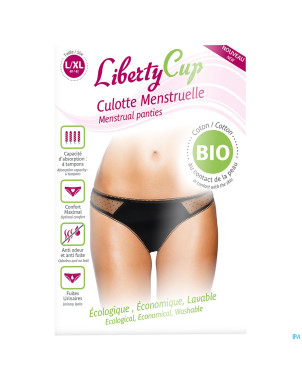 Libertycup culotte menstr.plumet.noir l/xl 40-42
