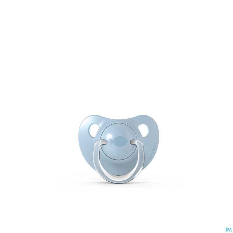 Suavinex memories soother sil flat 0/6m blue duo