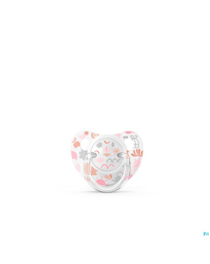 Suavinex memories soother sil flat 0/6m pink duo