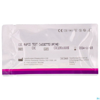 Test urine depistage drogues cocaine strip 10