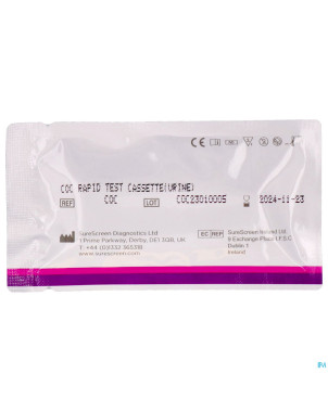 Test urine depistage drogues cocaine strip 10