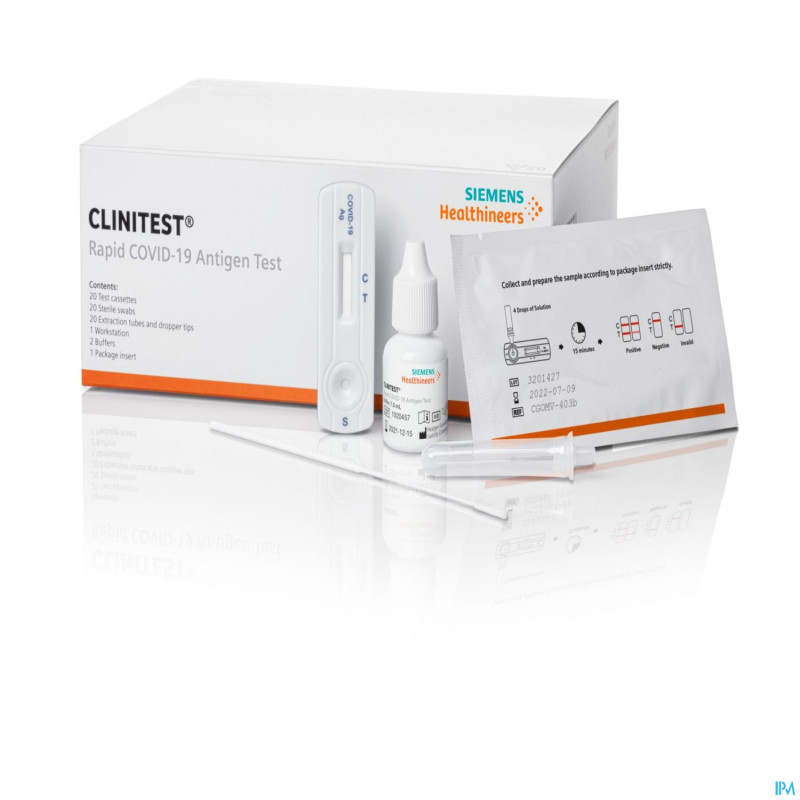 Clinitest rapid covid-19 antigen test 20 siemens