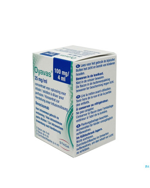 Oyavas 25mg/ml sol pour perf fl inj 1 x  4ml
