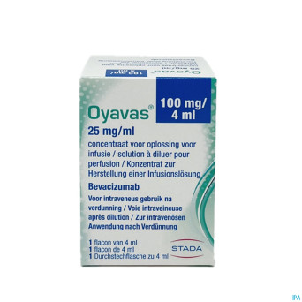 Oyavas 25mg/ml sol pour perf fl inj 1 x  4ml