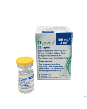 Oyavas 25mg/ml sol pour perf fl inj 1 x  4ml