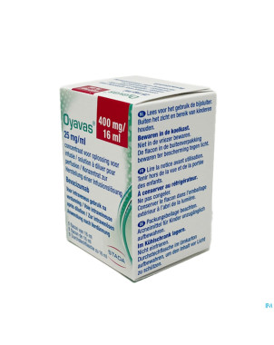 Oyavas 25mg/ml sol pour perf fl inj 1 x 16ml