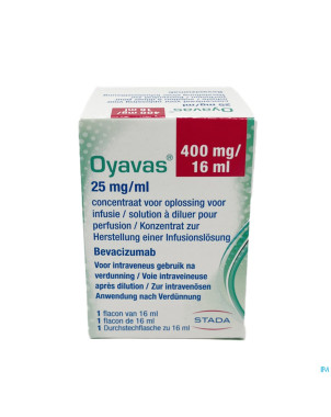 Oyavas 25mg/ml sol pour perf fl inj 1 x 16ml