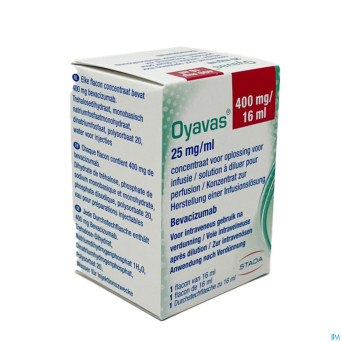 Oyavas 25mg/ml sol pour perf fl inj 1 x 16ml