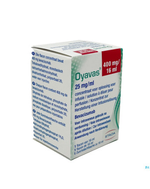 Oyavas 25mg/ml sol pour perf fl inj 1 x 16ml