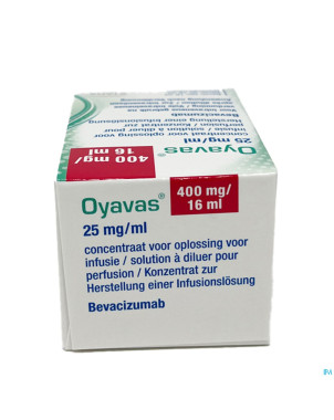 Oyavas 25mg/ml sol pour perf fl inj 1 x 16ml