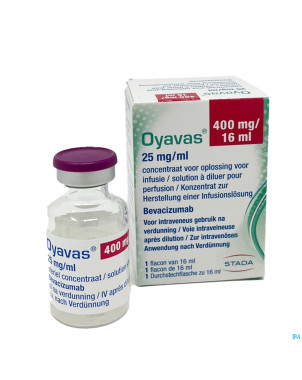 Oyavas 25mg/ml sol pour perf fl inj 1 x 16ml