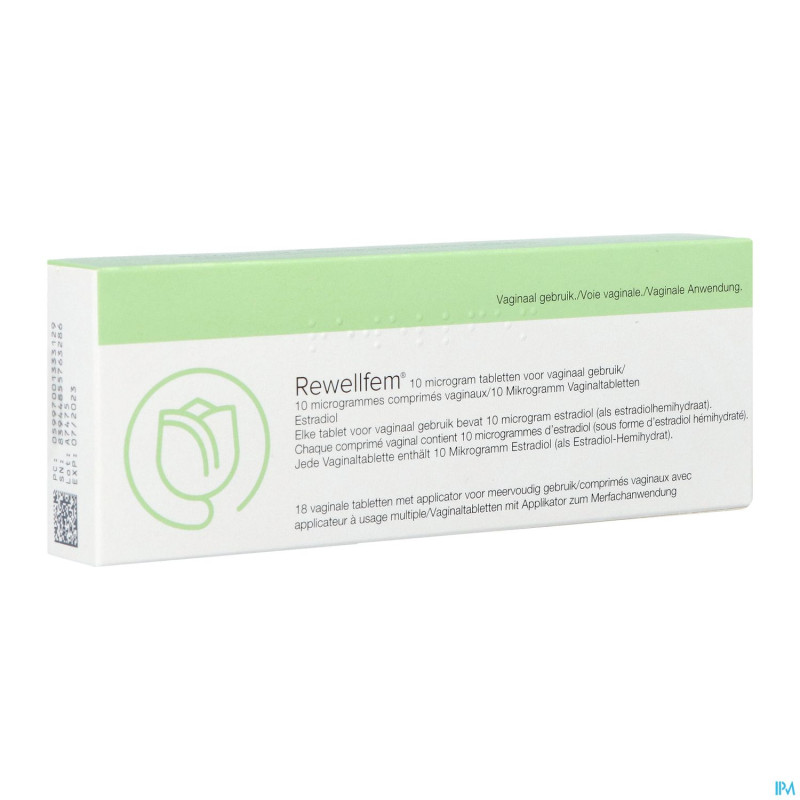 Rewellfem 10mcg comp vaginaux 18