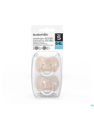 Suavinex spread joy soother sil rev 0/6m bg duo