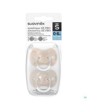 Suavinex spread joy soother sil rev 0/6m bg duo