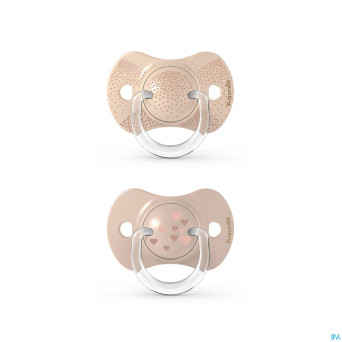 Suavinex spread joy soother sil rev 0/6m bg duo