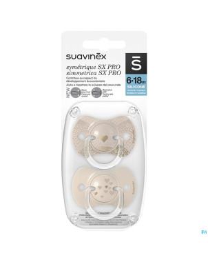 Suavinex spread joy soother sil rev 6/18m bg duo