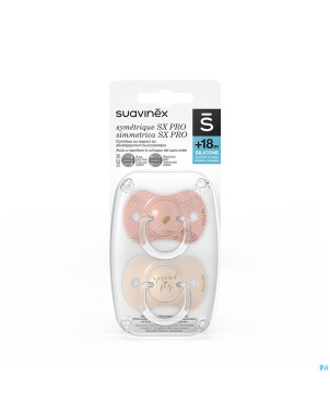 Suavinex spread joy soother sil rev +18m bg duo