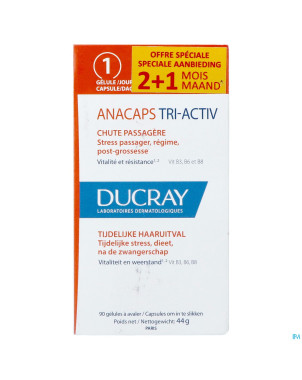 Ducray anacaps tri-activ    caps 90