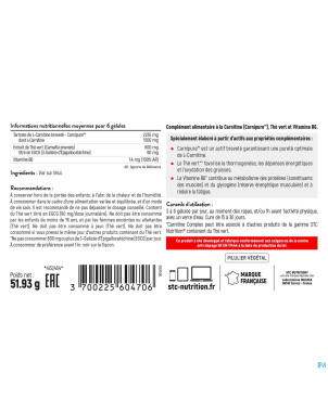 Stc nutrition carnitine complex caps 90