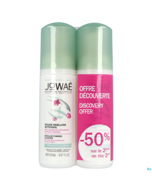 Jowae mousse micellaire nettoyante    tube 2x150ml
